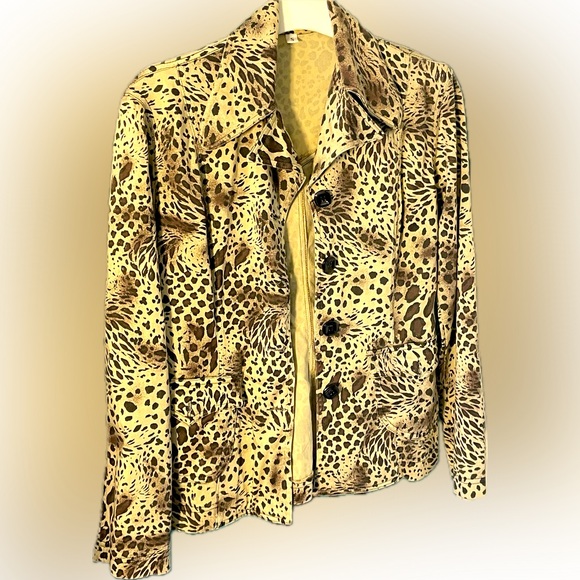 SzM Vintage Yaz Gatto jacket, animal print. - Picture 1 of 7